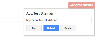 Перейдите в панель управления Google Search Console и нажмите « Sitemaps »