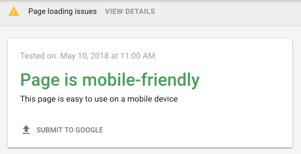 Для этого откройте   Тест на совместимость мобильных устройств Google   и введите URL вашего сайта